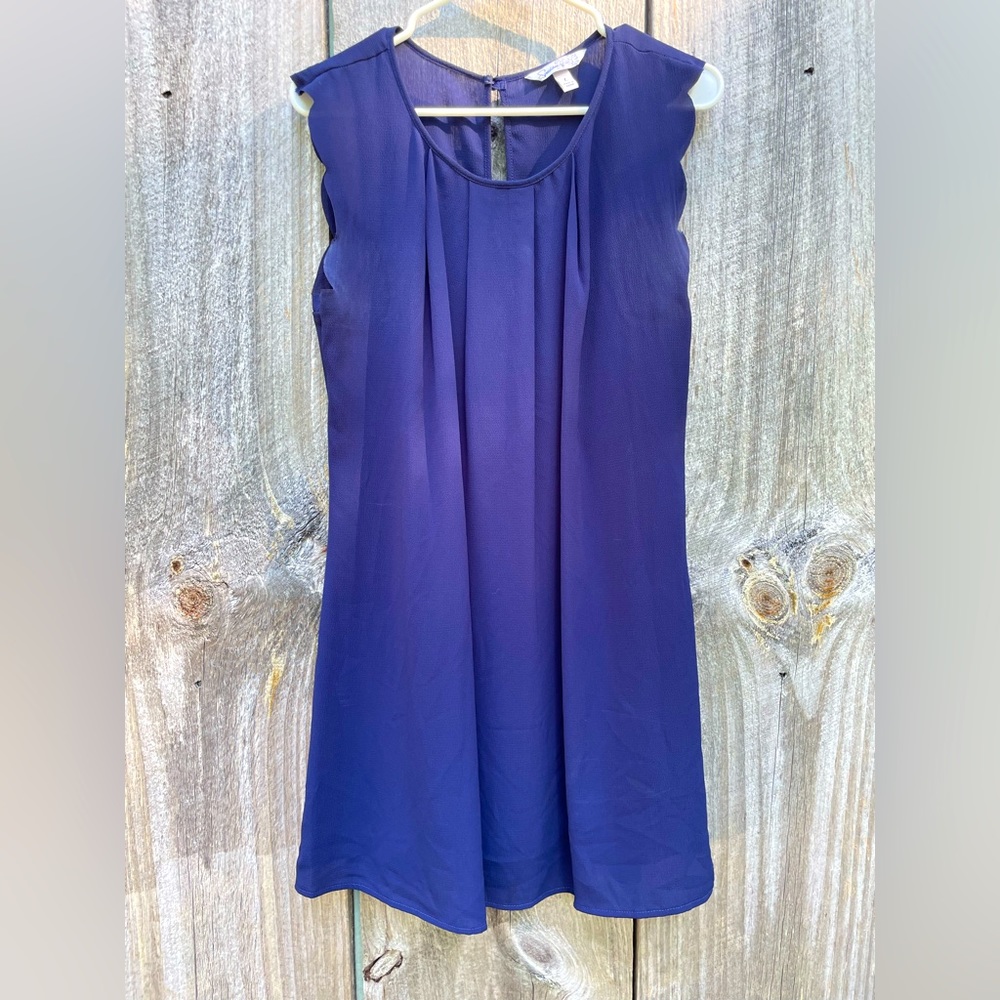 Navy summer cocktail dress.